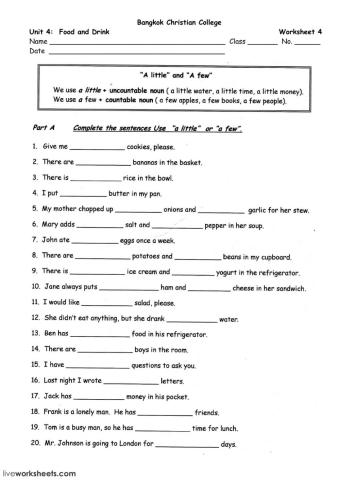 Unit 4: Food and drink 4