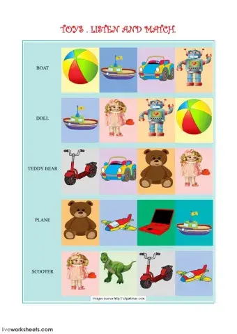 Toys vocabulary