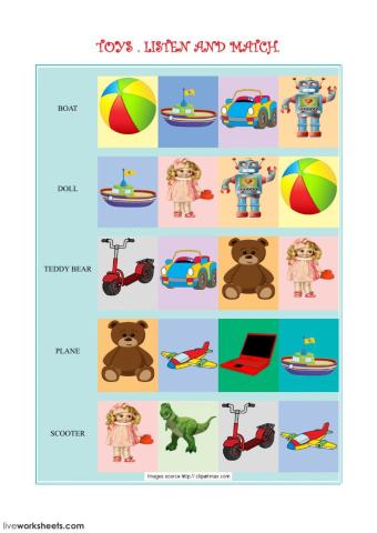 Toys vocabulary