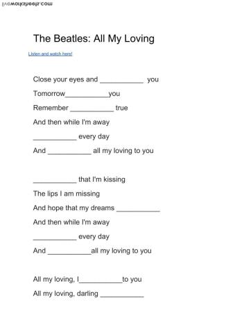 Future tense WILL: The Beatles