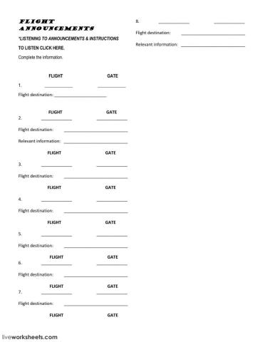 Announcements