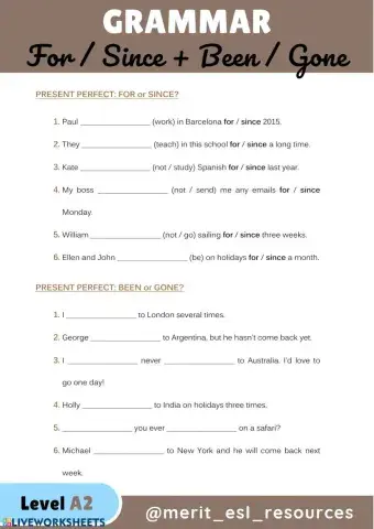 For-Since, Been-Gone