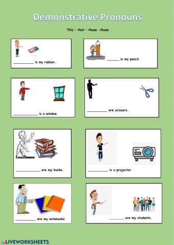 Demonstrative Pronouns