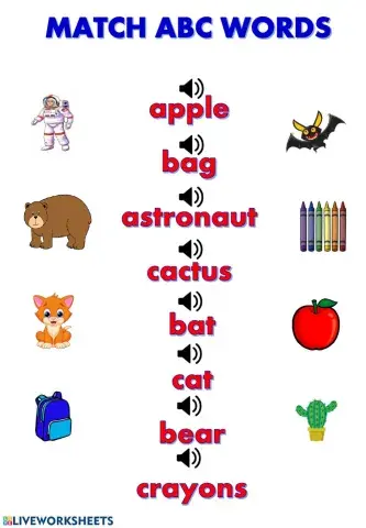 ABC Words Speak and Listen