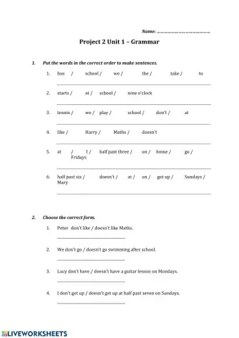 Present Simple tense