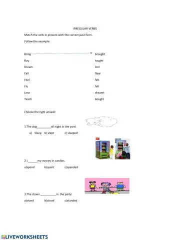 Irregular Verbs Practice