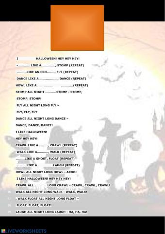 Halloween stomp song