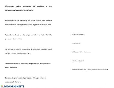 Estereotipo de género, inclusión y exclusión social