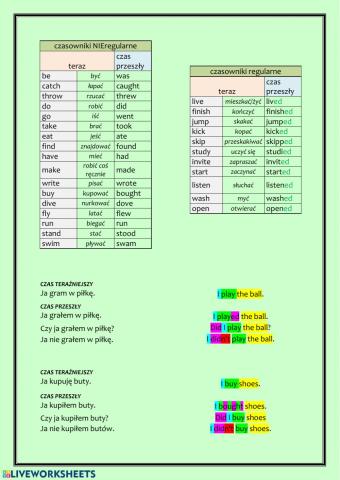 Team Up- Unit 1 - Past Simple