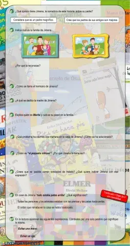 Actividades comprensión lectora unidad 2