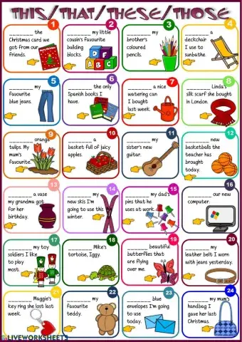 This, that, these, those