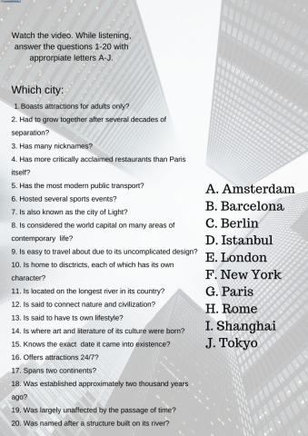 Watchmojo top 10 cities