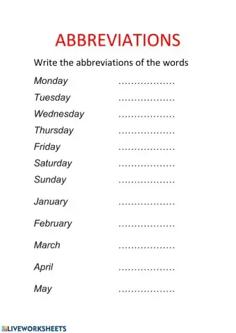 Abbreviation