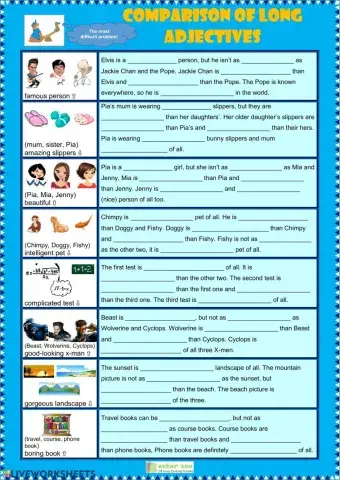 Comparison of adjectives