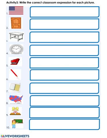 Reading Activity: Classroom Language