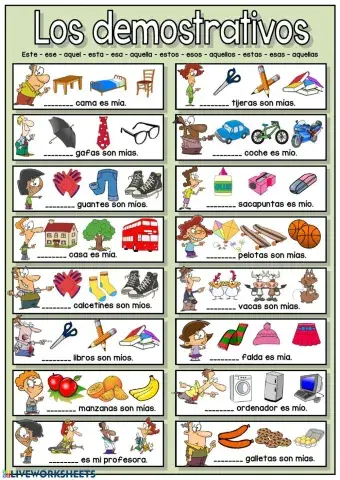 Los demostrativos