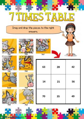 7 times table