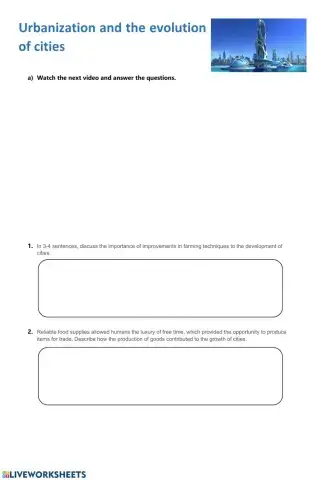 The future of cities