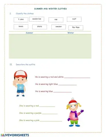 Clothes for summer and winter