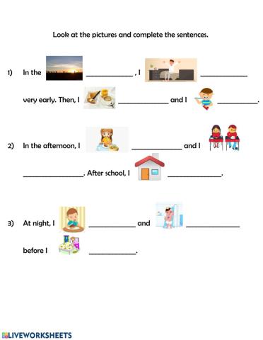 Complete the sentences