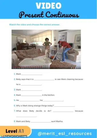 Present Continuous - Video