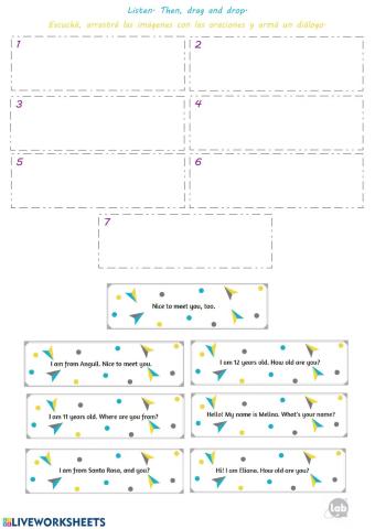 Listen. Then, drag and drop.