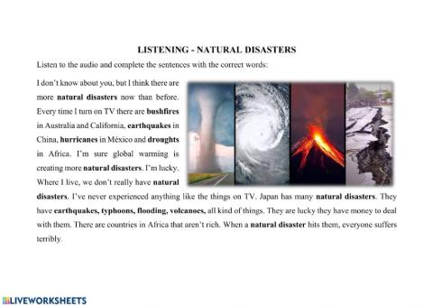 Natural Disasters
