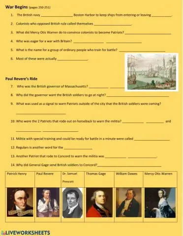 Revolutionary War Begins