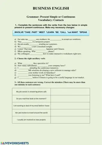 Unit 2: Business English