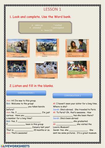 Present Perfect Tense