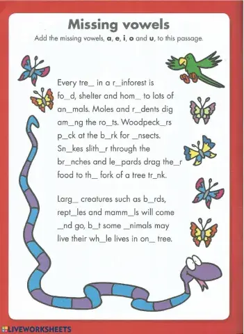 Reading and writing 1