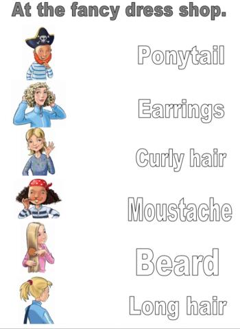 Fancy dress shop. Match