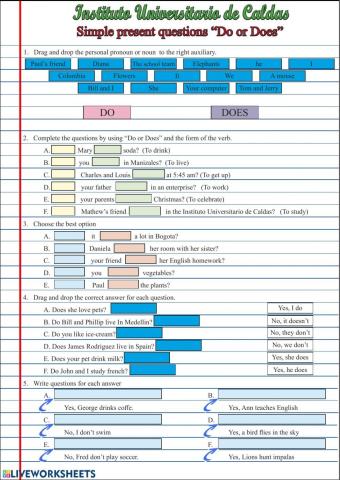 Simple present yes-no questions