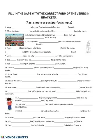 Past simple vs past perfect simple