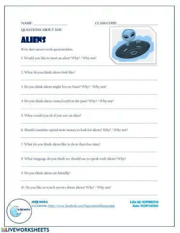 Aliens - life on other planets