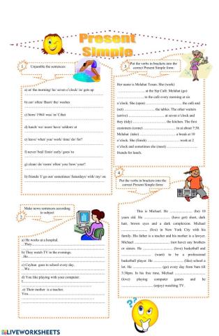 Present tense posıtıve forms