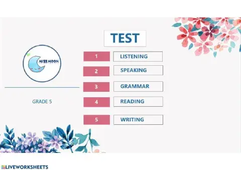 Grade 5- test 1