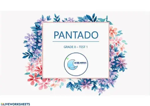 GRADE 8 - Progrest Test 2