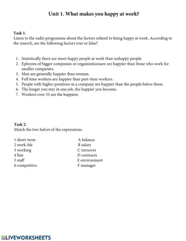 What makes you happy at work?