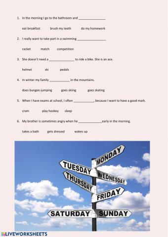 Everyday activities