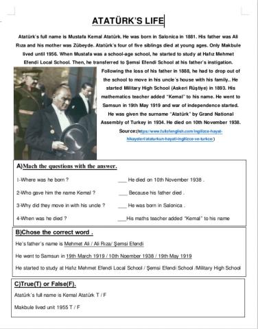 Atatürk's Life