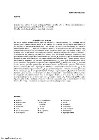 Portuguès B1 - Comprensió escrita 1