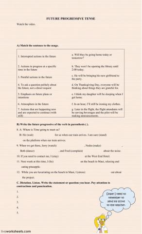 Future Progressive Tense