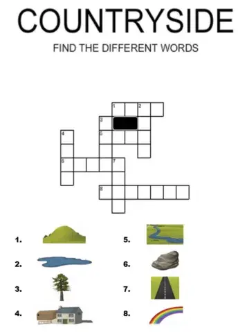 Countryside. Crossword.