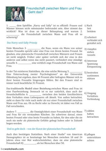 Frau-Mann-Freundschaft