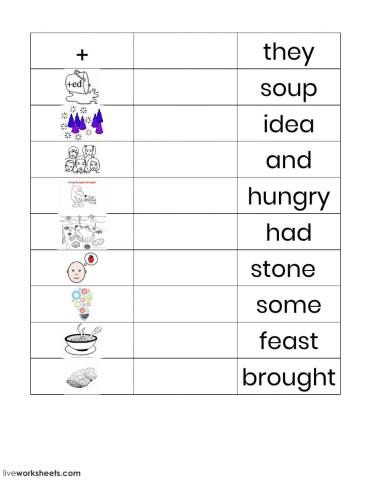 Stone Soup sight words