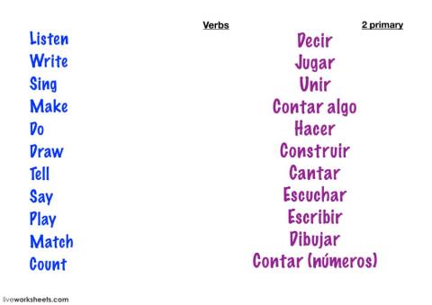 Basic verbs