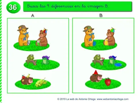 Busca las diferencias.