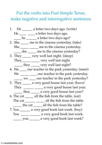 Past Simple Tense