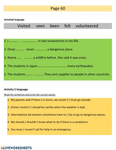 Modal verbs and present perfect